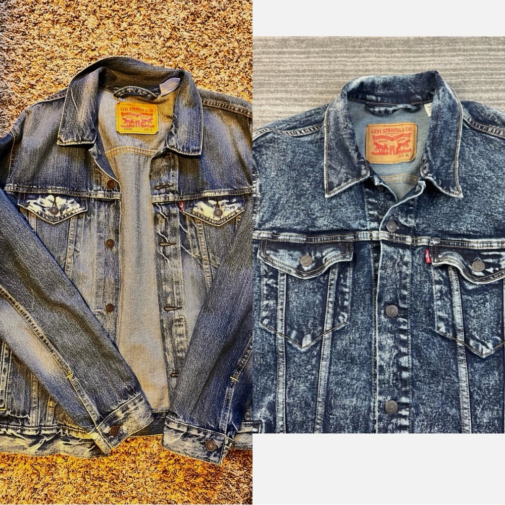 MEN’S Levi’s Blue Denim Avis Wash Button Up Jean Jacket